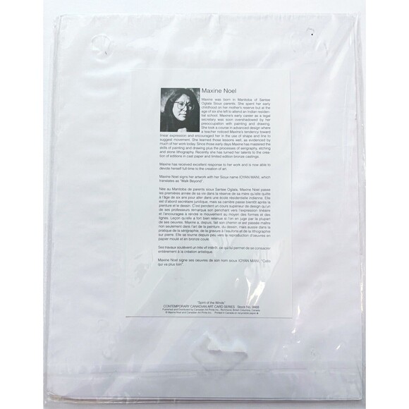 VTG Signed Ioyan Mani (Maxine Noel) print Spirit Of The Wind Art - Picture 6 of 7